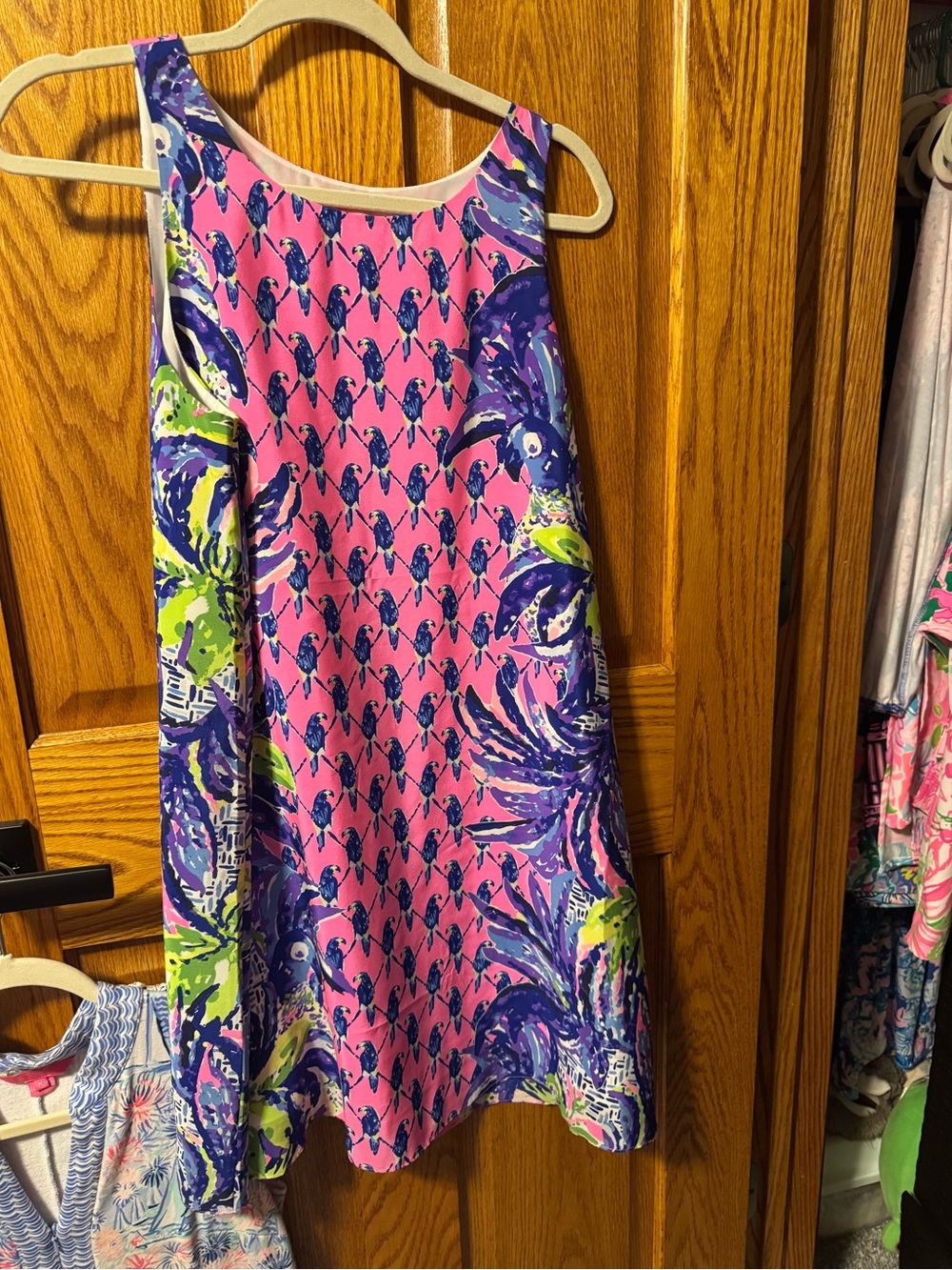 Lily Pulitzer silk shift dress medium Jackie